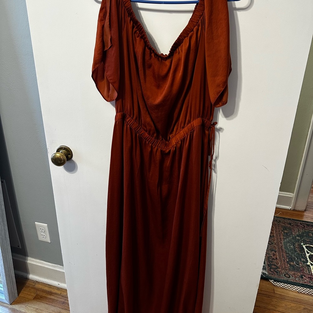 Bar III Strapless Rust Dress